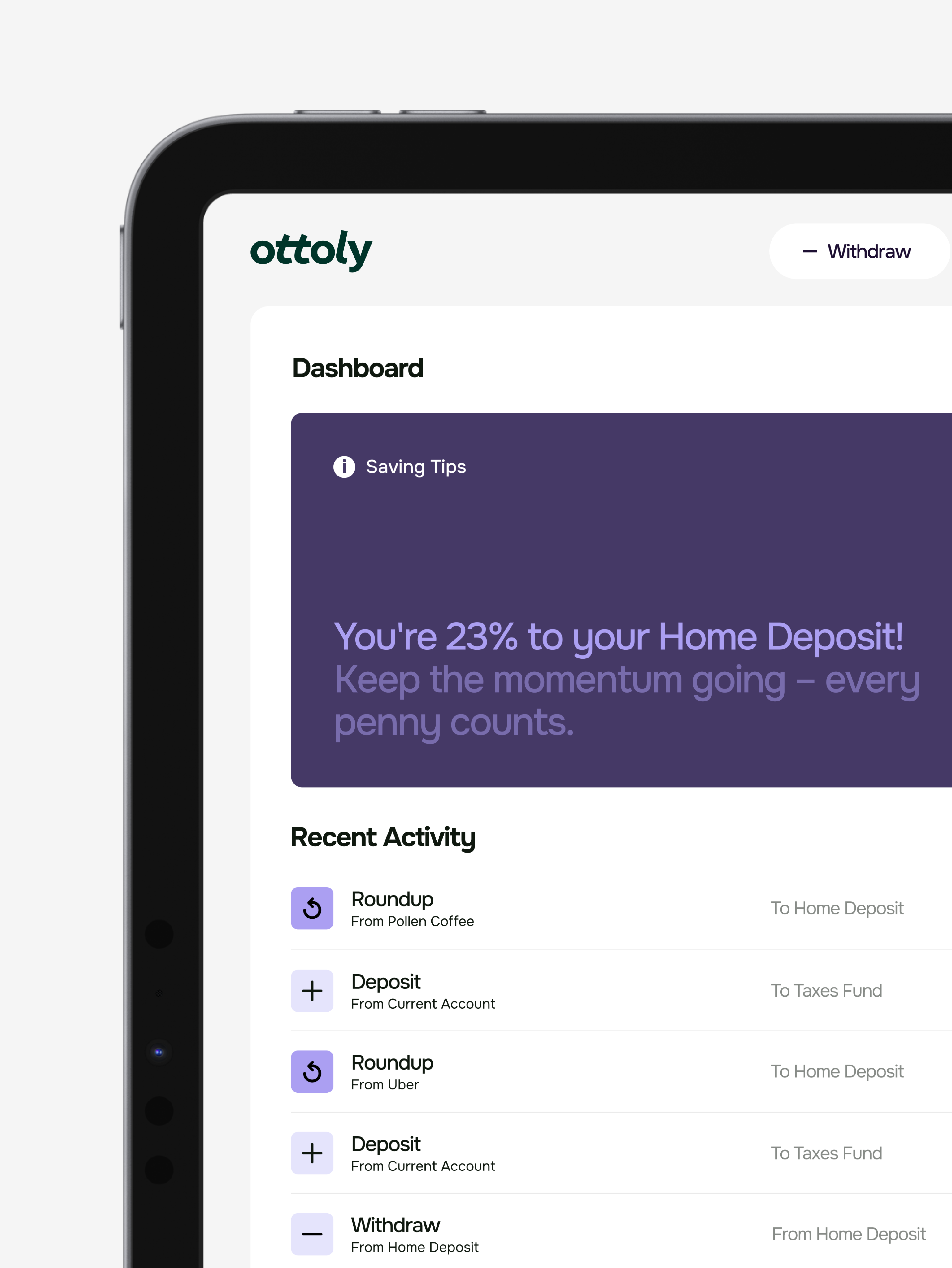 Ottoly Finance - Web Dashboard